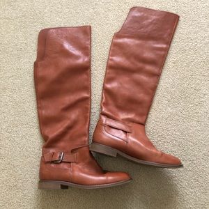 Madewell knee high leather boots